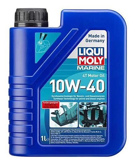 Liqui Moly Marine 4T Motor Oil 10W-40.