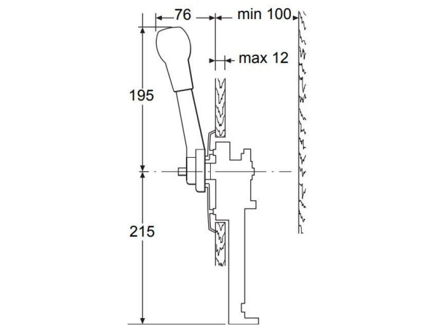 Seastar Teleflex TX Single Lever Side Mount Control