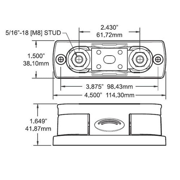 Blue Sea Fuse Block ANL 35-300 Amp