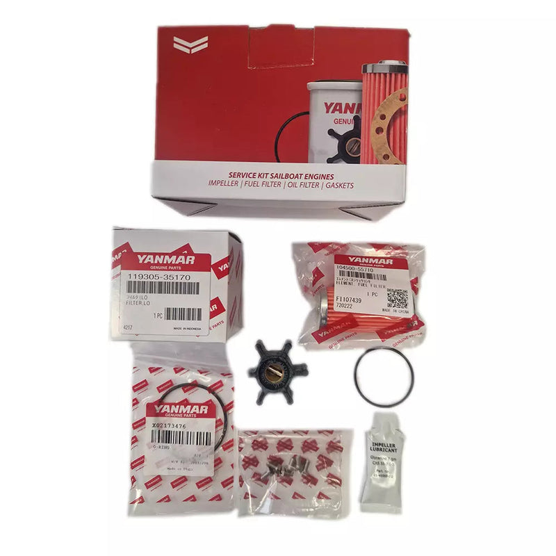 Service Kit for Yanmar 2YM15, 3YM20, 3YM30, 2GM20-YUE, 2GM20F-YUE, 3GM30-YUE, 3GM30F-YUE, SK-MARINE-005-G