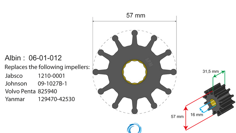 Impeller kit PN 06-01-014