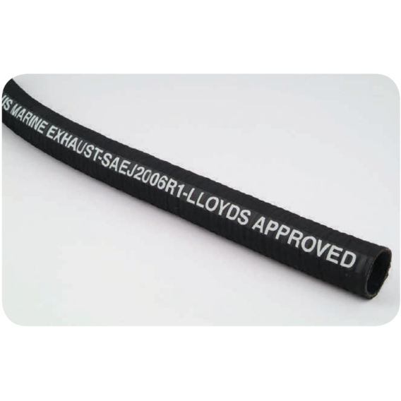 Lloyd's Approved Wet Exhaust Hose. 1 3/4" Bore (PER METRE)