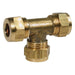 Compression Fitting Equal Tee 3/8 x 3/8"  x 3/8"