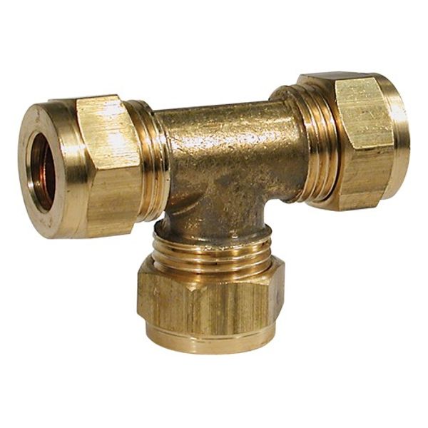 Compression Fitting Equal Tee 1/8" x 1/8" x 1/8"