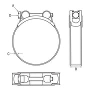 HEAVY DUTY STAINLESS STEEL SUPER CLAMPS
